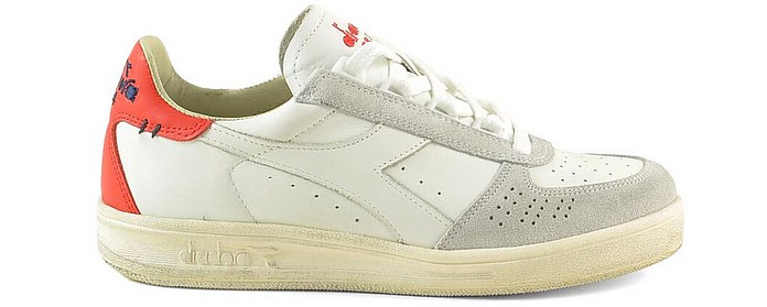 Obedient Majestic plus Diadora Heritage White and Red Leather Low-Top Women's Sneakers 38 IT/EU at  FORZIERI