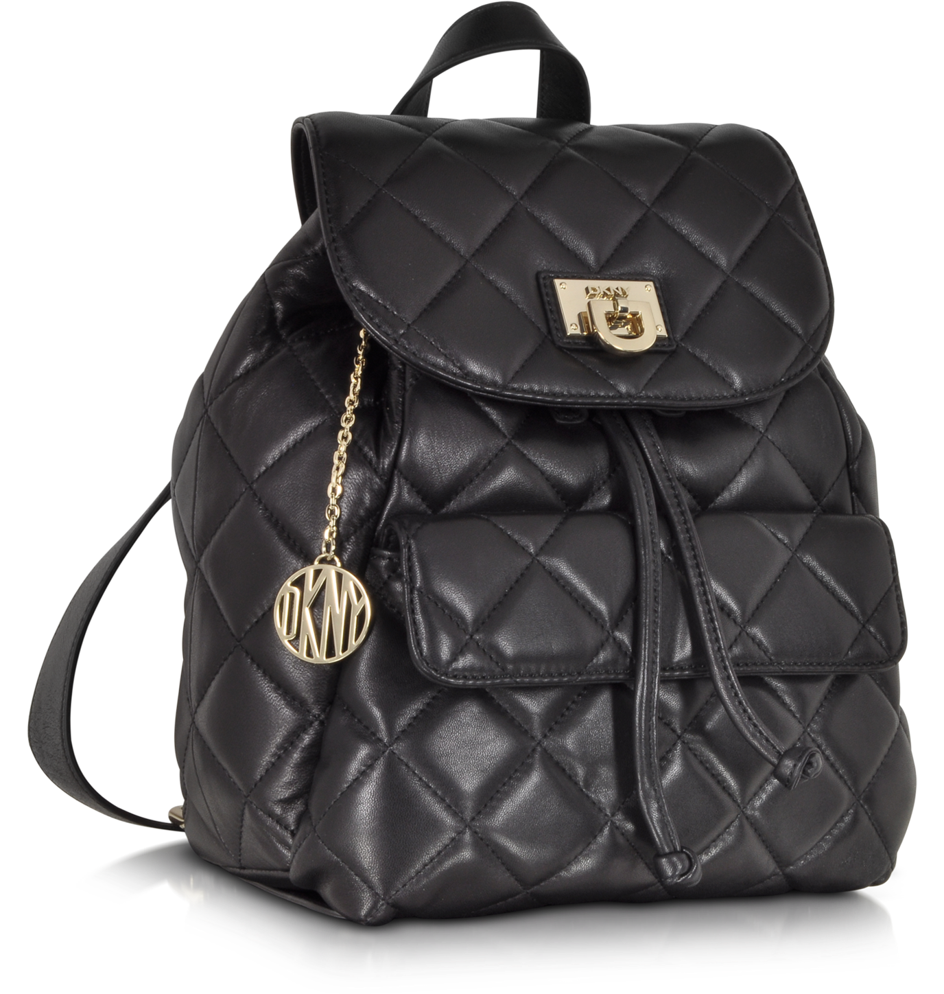 DKNY Sand Gansevoort Quilted Nappa Leather Backpack at FORZIERI