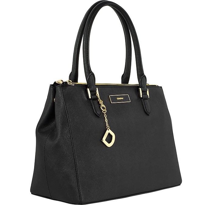 DKNY Saffiano Leather Double Zip Tote at FORZIERI