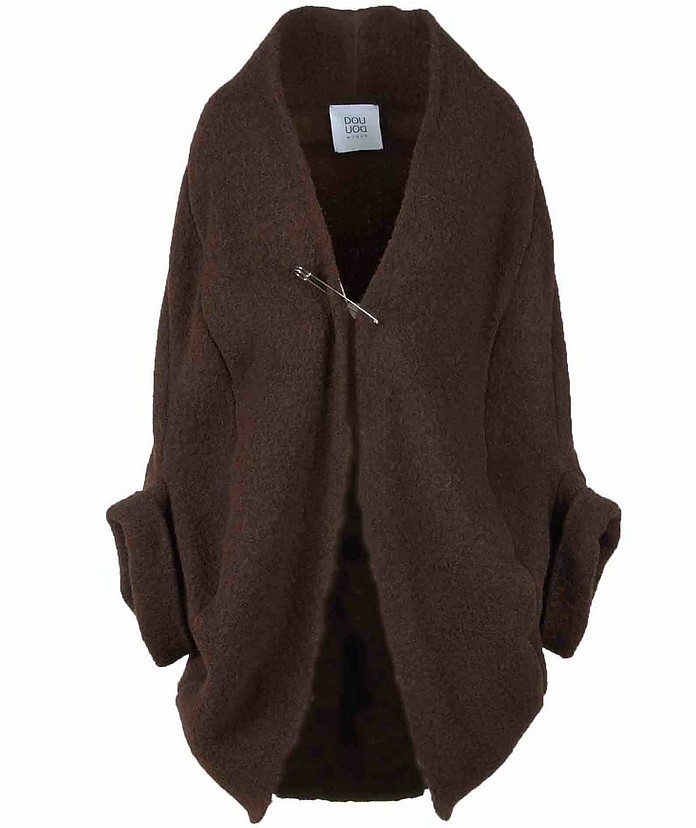 Women's Brown Coat - Douuod