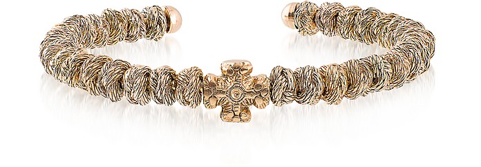 18k Rose Gold Knitted Rosary Bracelet - Be Unique