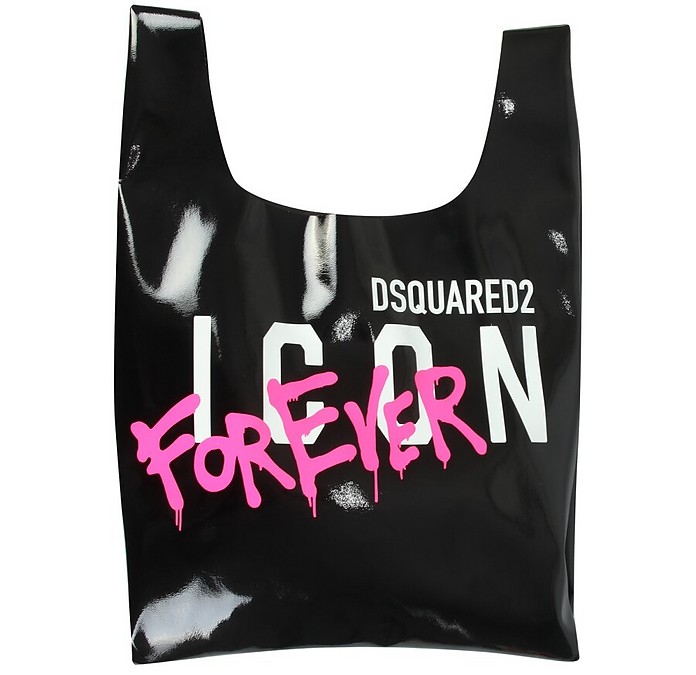 Shopping Bag With Icon Forever Print - DSquared2
