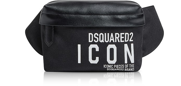 New Icon Black Nylon Belt Bag - DSquared2 / fB[XNGA[h2