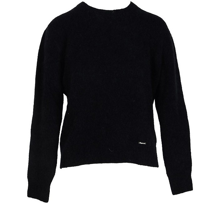 Black Mohair and Wool Blend Women's Sweater - DSquared2