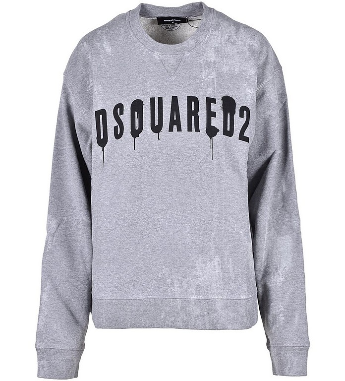 Women's Light Gray Sweatshirt - DSquared2