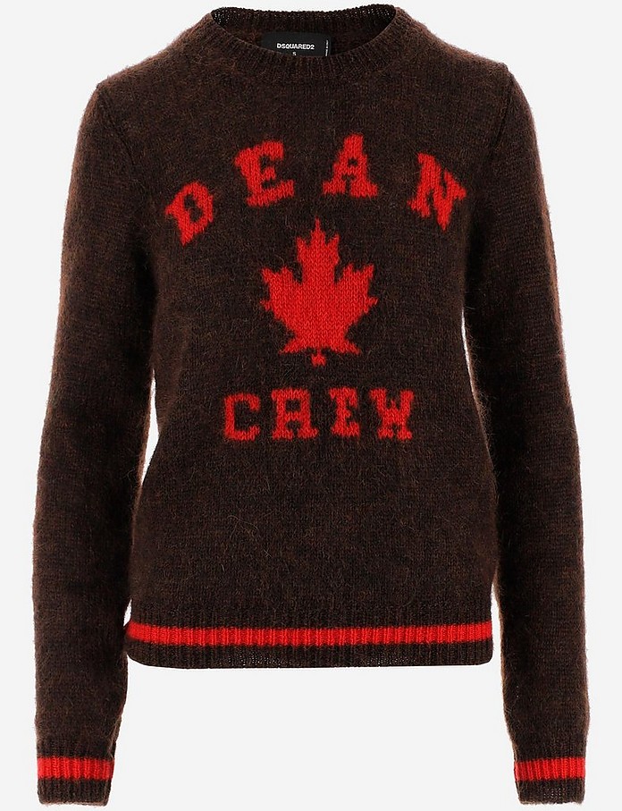 Merino Wool Women's Crewneck Sweater - DSquared2