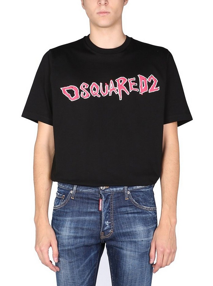 T-Shirt With Logo Print - DSquared2