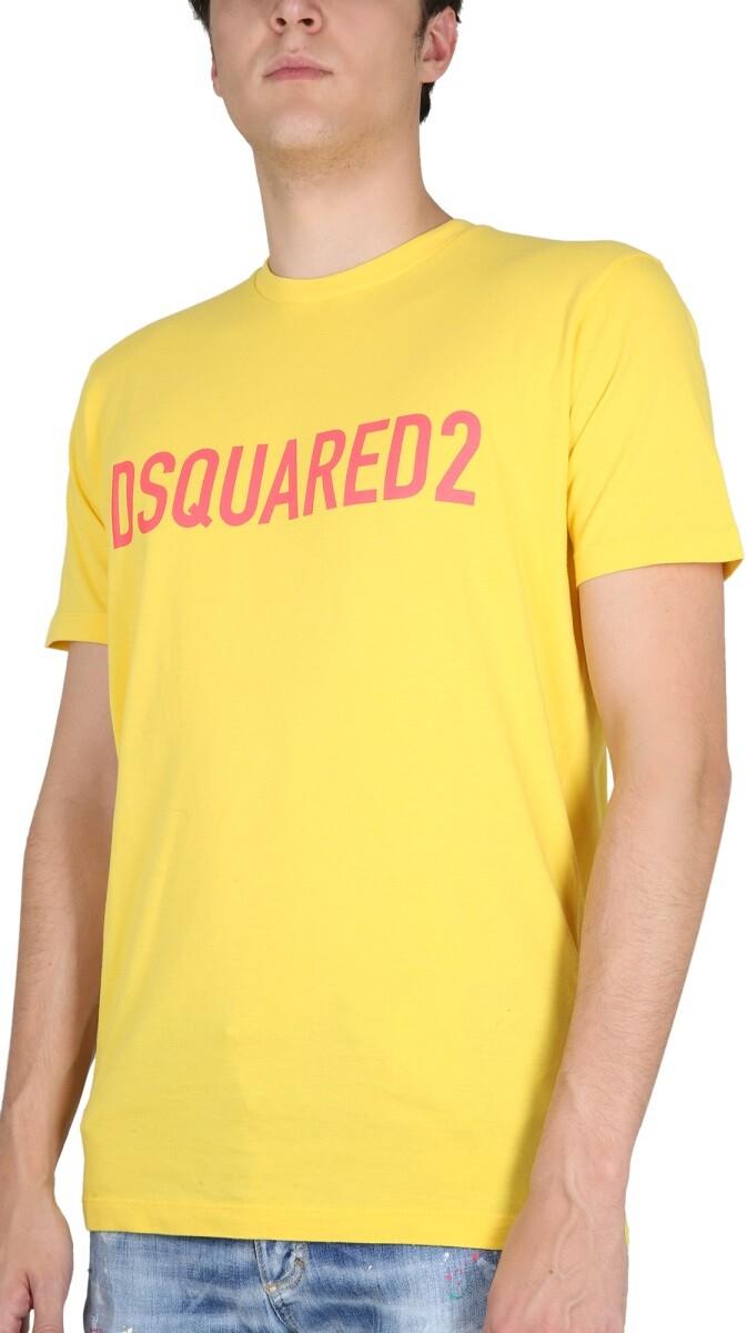 DSquared2 Logo Print T-Shirt L at FORZIERI