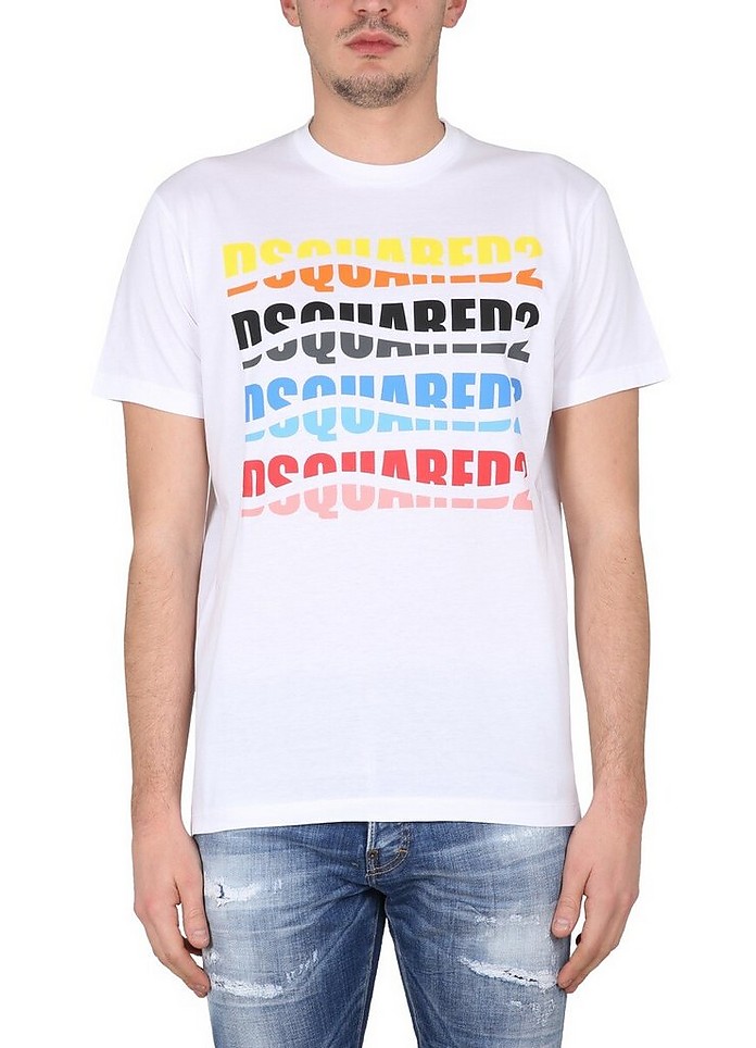 T-Shirt With Logo - DSquared Dη