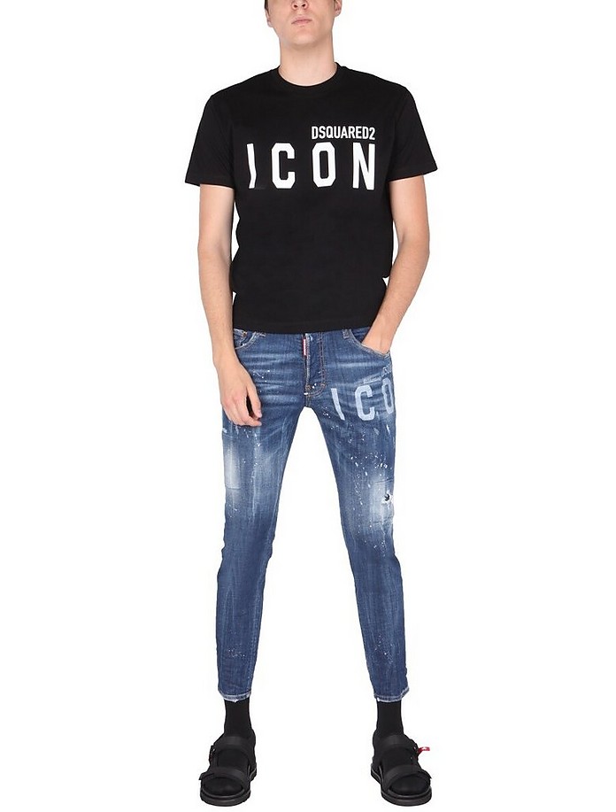 "Icon" Crew Neck T-Shirt - DSquared2