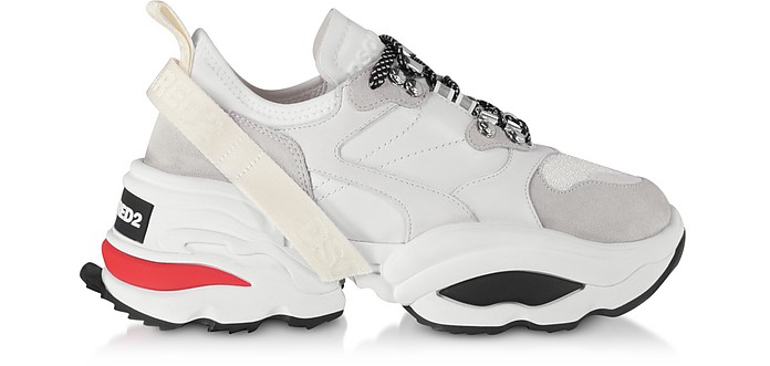 Mesh, Neoprene and Leather Women's Sneakers - DSquared