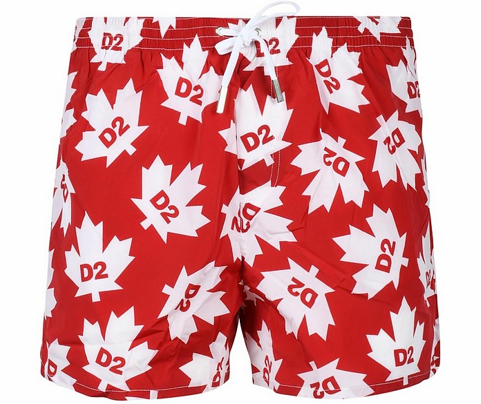 Men's Red Beach Boxers - DSquared2