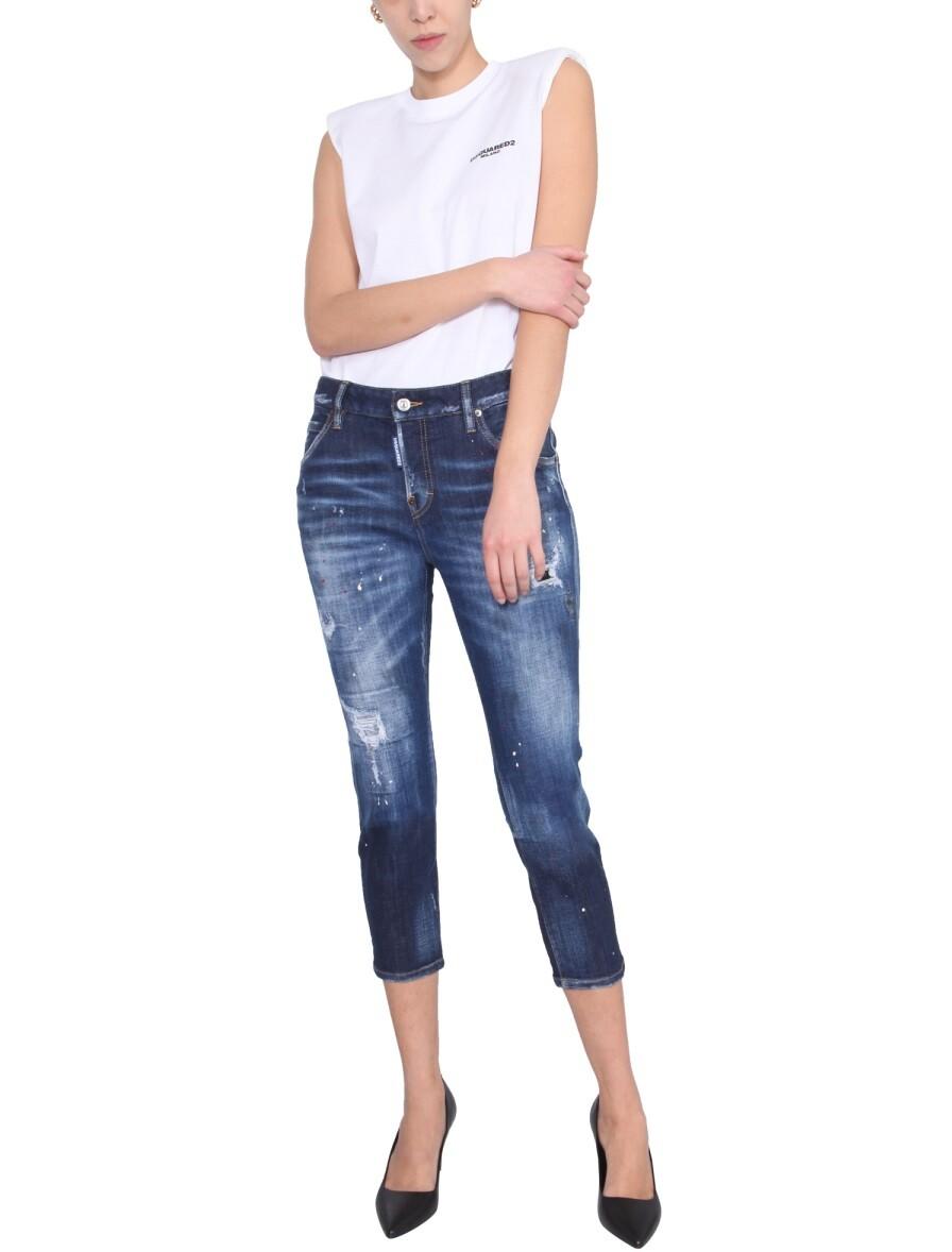 DSquared2 / ディースクエアード2 42 IT Cool Girl Cropped Jeans ...