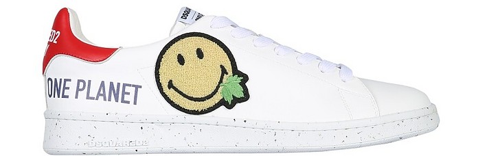 One Life One Planet Smiley" Sneaker - DSquared2