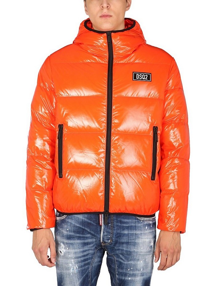 DSquared2 Down Jacket With Logo 46 at FORZIERI