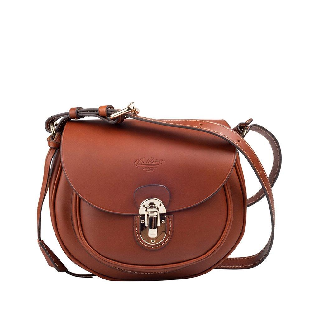 Boldrini Selleria Designer Handbags Emilia - Brown Crossbody Bag