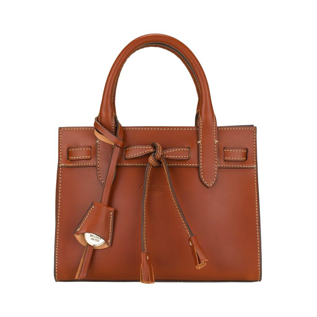 Boldrini Selleria Designer Handbags Nora - Vegetable-tanned Top Handle Bag In Marron