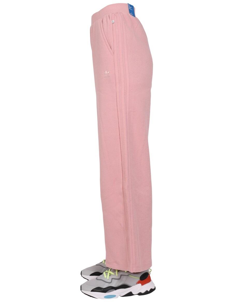 adidas Originals wide leg pants in dusty pink