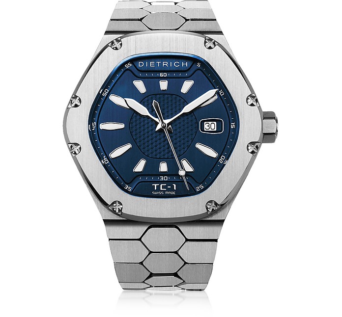Time Companion-1 316L Orologio Blu in Acciaio Inossidabile - Dietrich