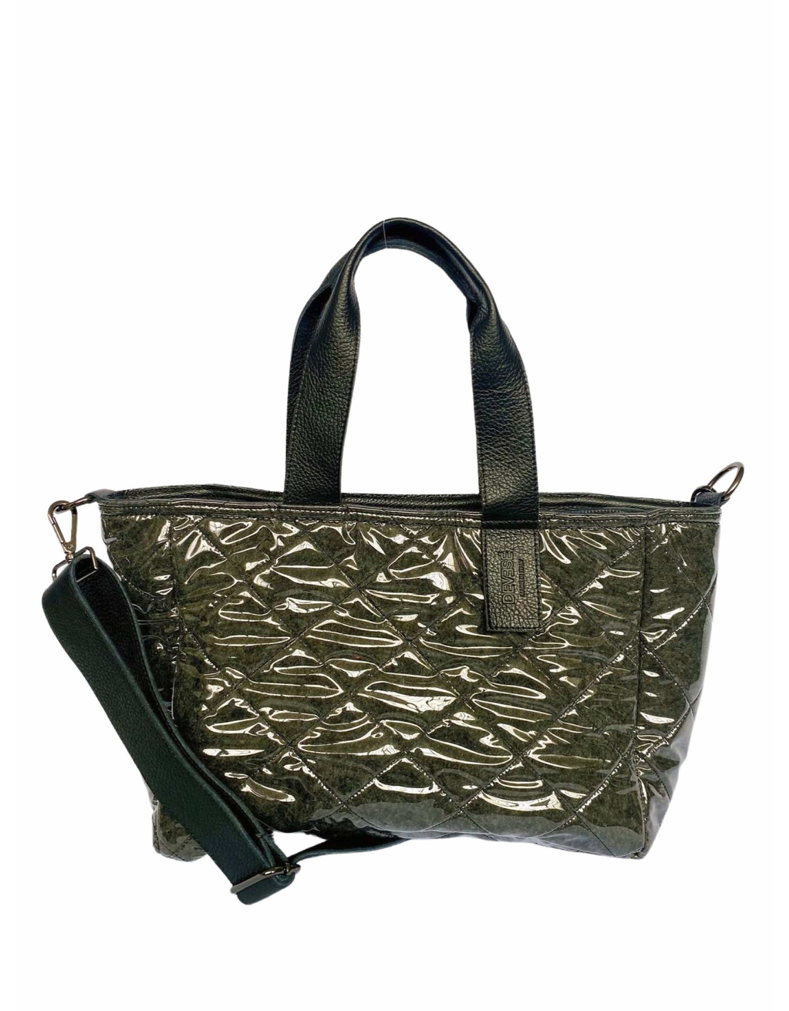 Devesé Designer Handbags Fanny Rain - Hand Bag, Shoulder Bag And Crossbody Bag In Gris