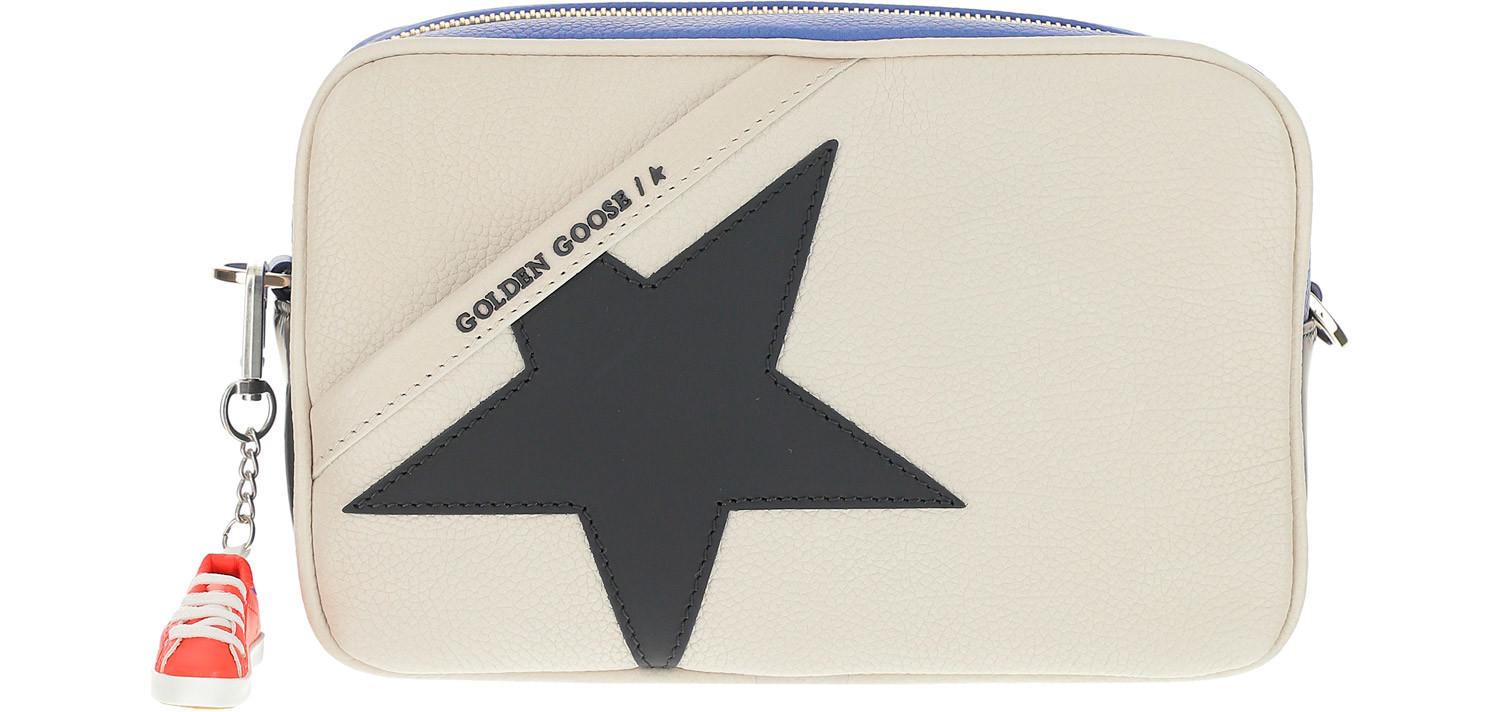 Golden Goose Leather Crossbody Bag With Black Star at FORZIERI