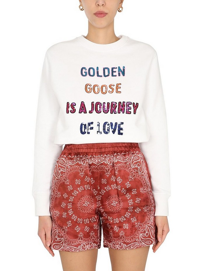 "Journey Of Love" Sweatshirt - Golden Goose