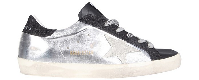 Silver/Black Superstar Sneakers - Golden Goose