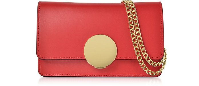 New Ondina Leather and Suede Crossbody Clutch - Le Parmentier