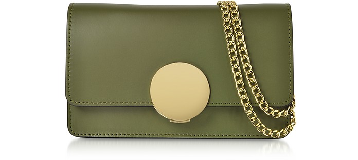 New Ondina Leather and Suede Crossbody Clutch - Le Parmentier