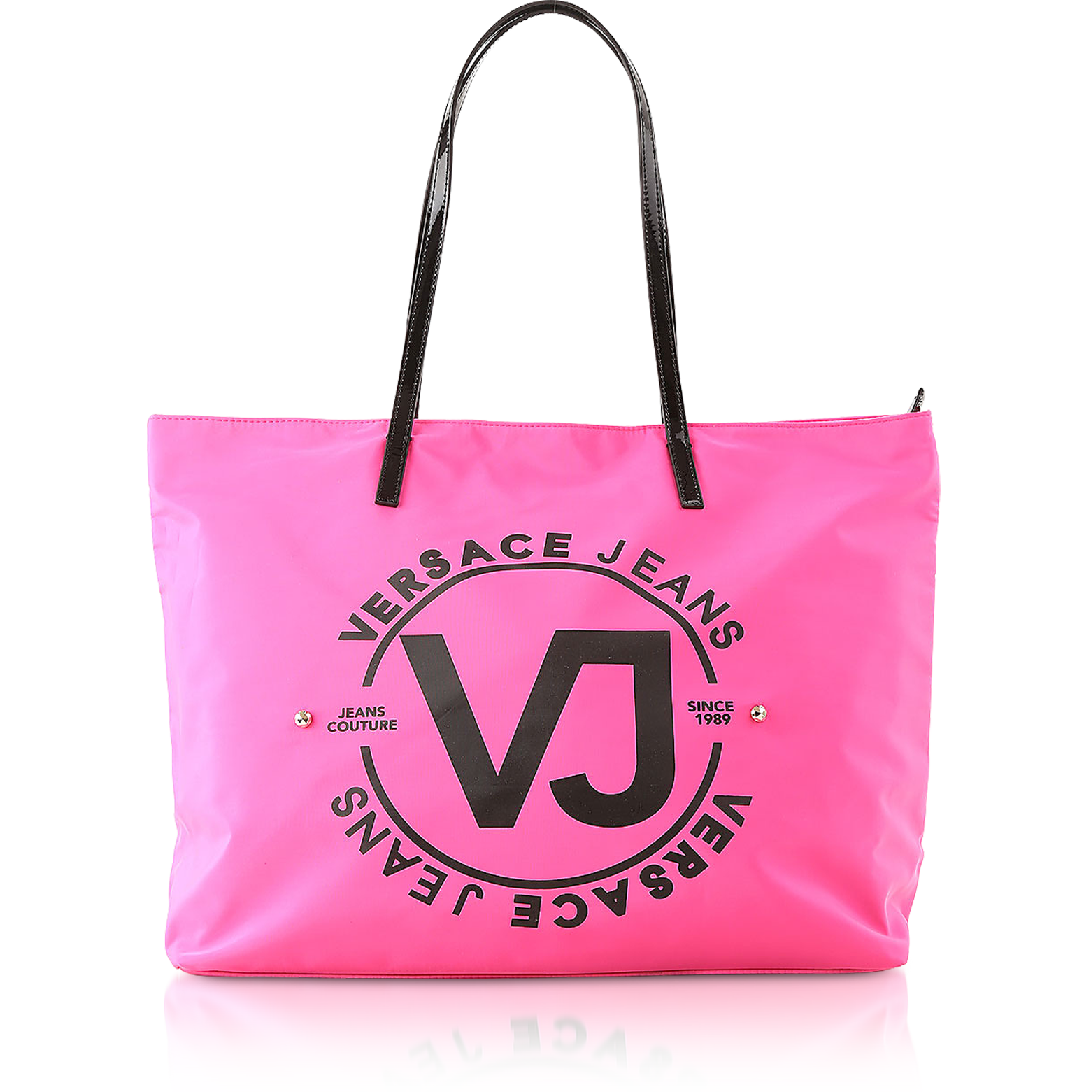 Versace Jeans 6 Dis. 60 Fuchsia Polyester Tote Bag at FORZIERI