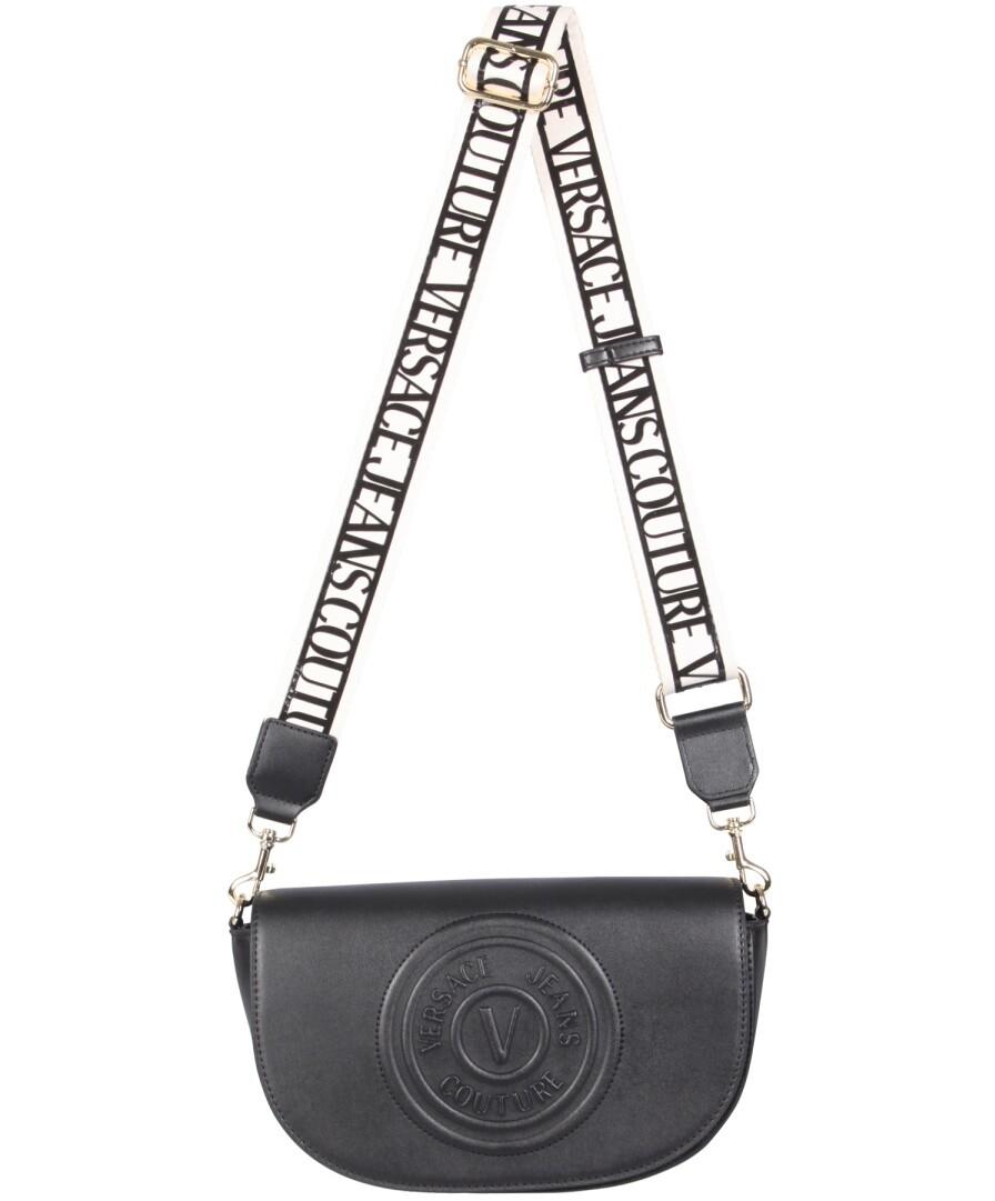 Versace Jeans Couture Half Moon Bag With V-Emblem at FORZIERI Canada
