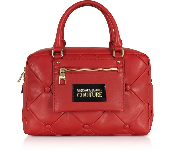 Quilted Nappa Satchel Bag - Versace Jeans Couture