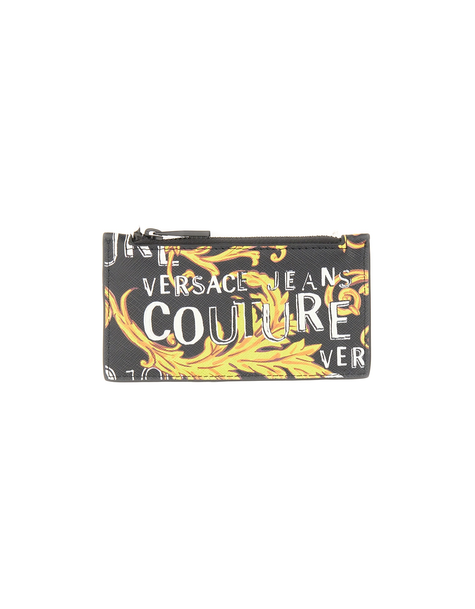 Versace Jeans Couture Sacs Homme Card Holder With Logo In Noir