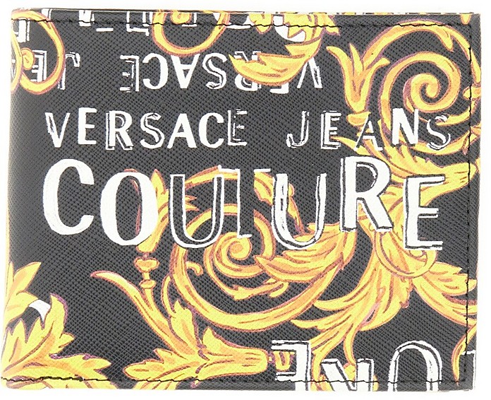 Wallet With Baroque Print - Versace Jeans Couture