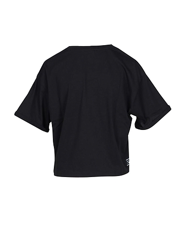 Black & Turquoise Cotton Oversized Women's T-Shirt展示图