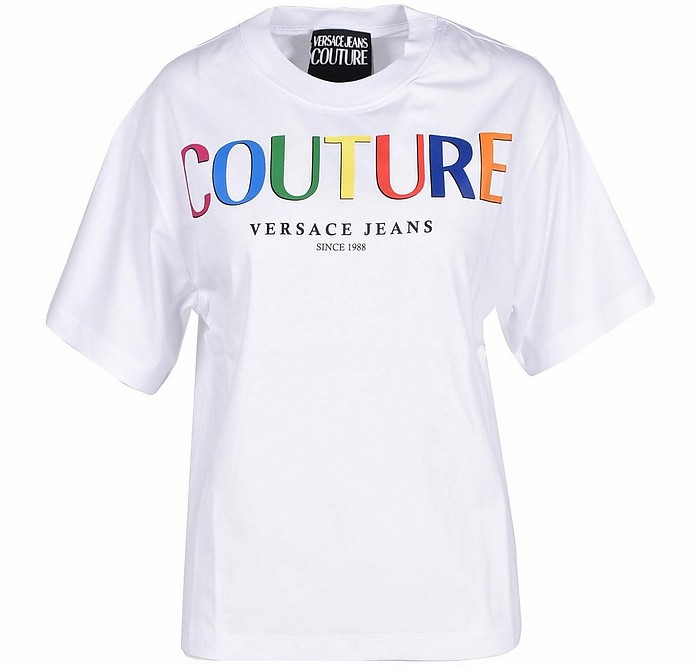 Women's White T-Shirt - Versace Jeans Couture