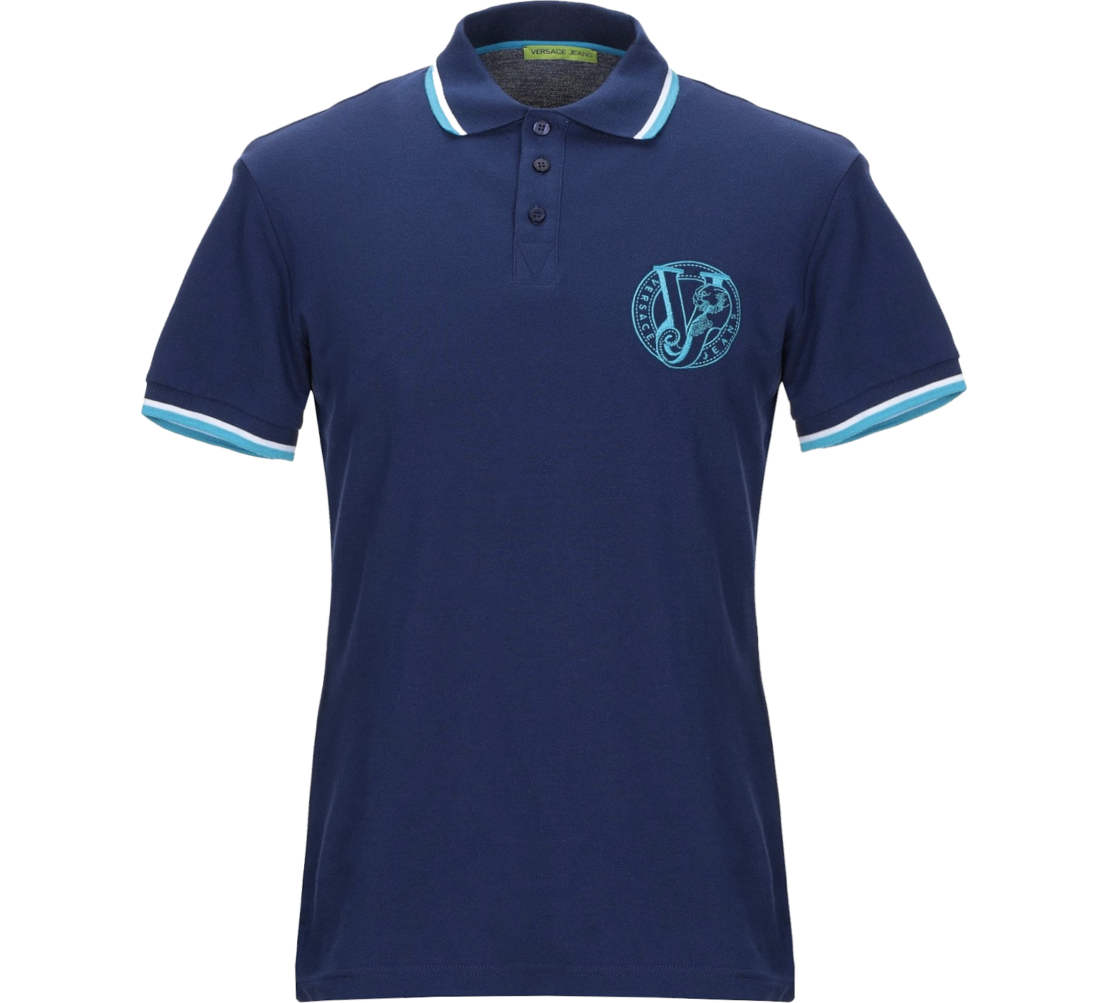 versace blue polo shirt
