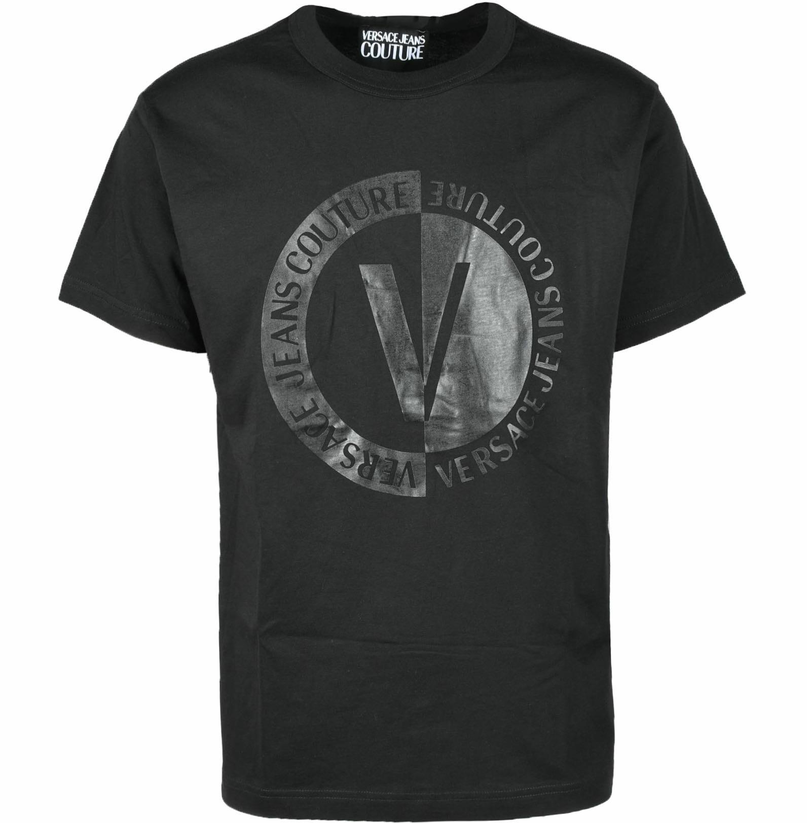 Versace Jeans Couture M Men's Black T-Shirt - FORZIERI