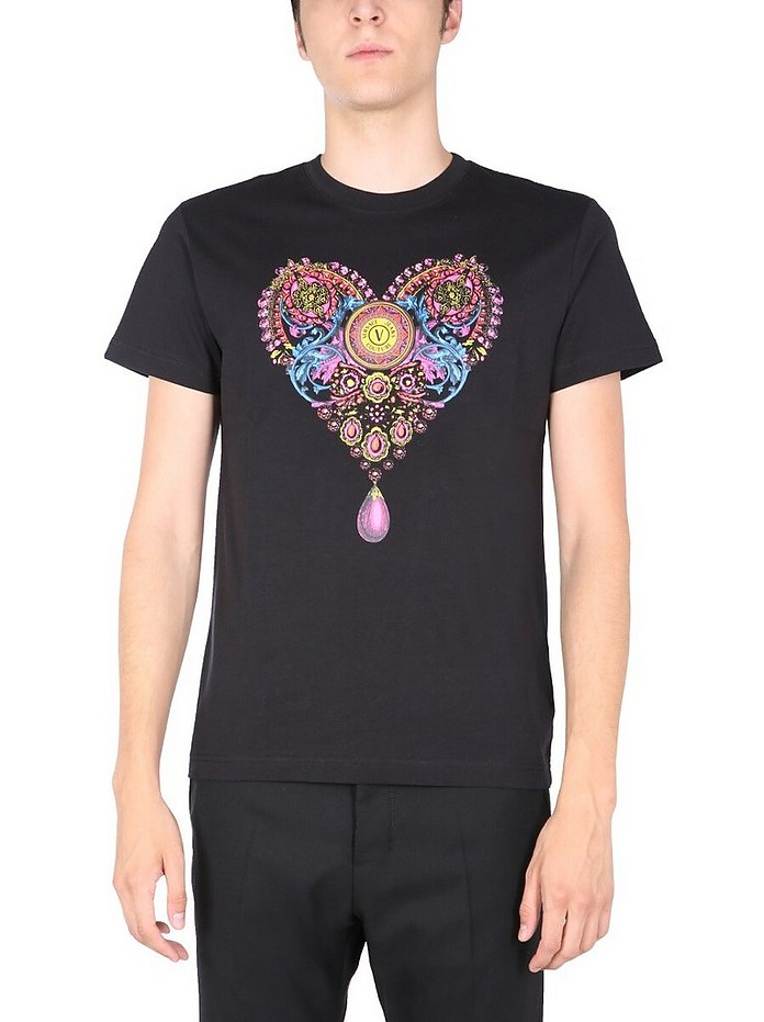 bunke tykkelse Grønthandler Versace Jeans Couture S Valentine T-Shirt XS at FORZIERI