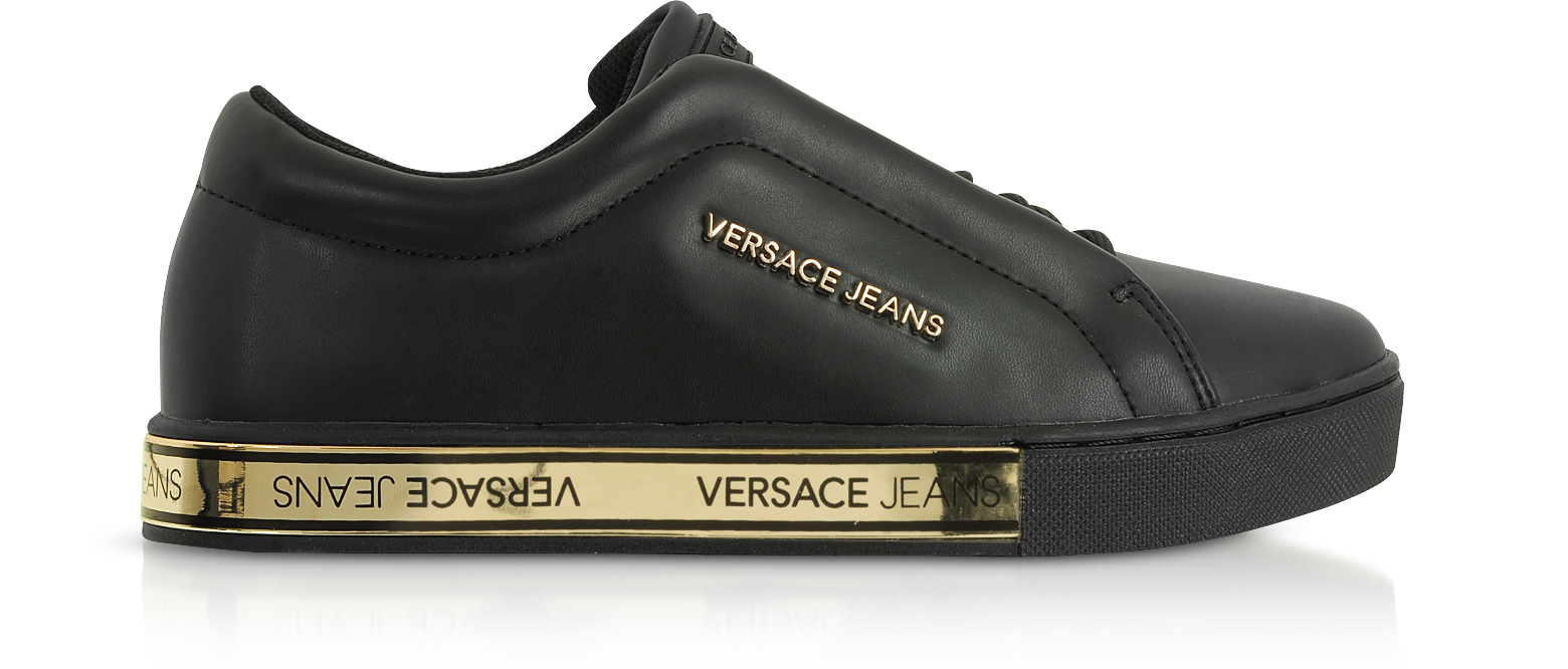 versace jeans shoes black