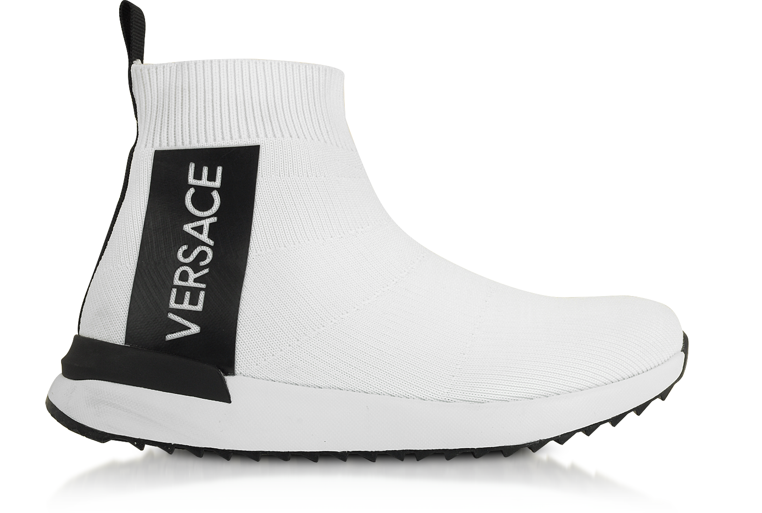 Versace Jeans White Flyknit High Super 