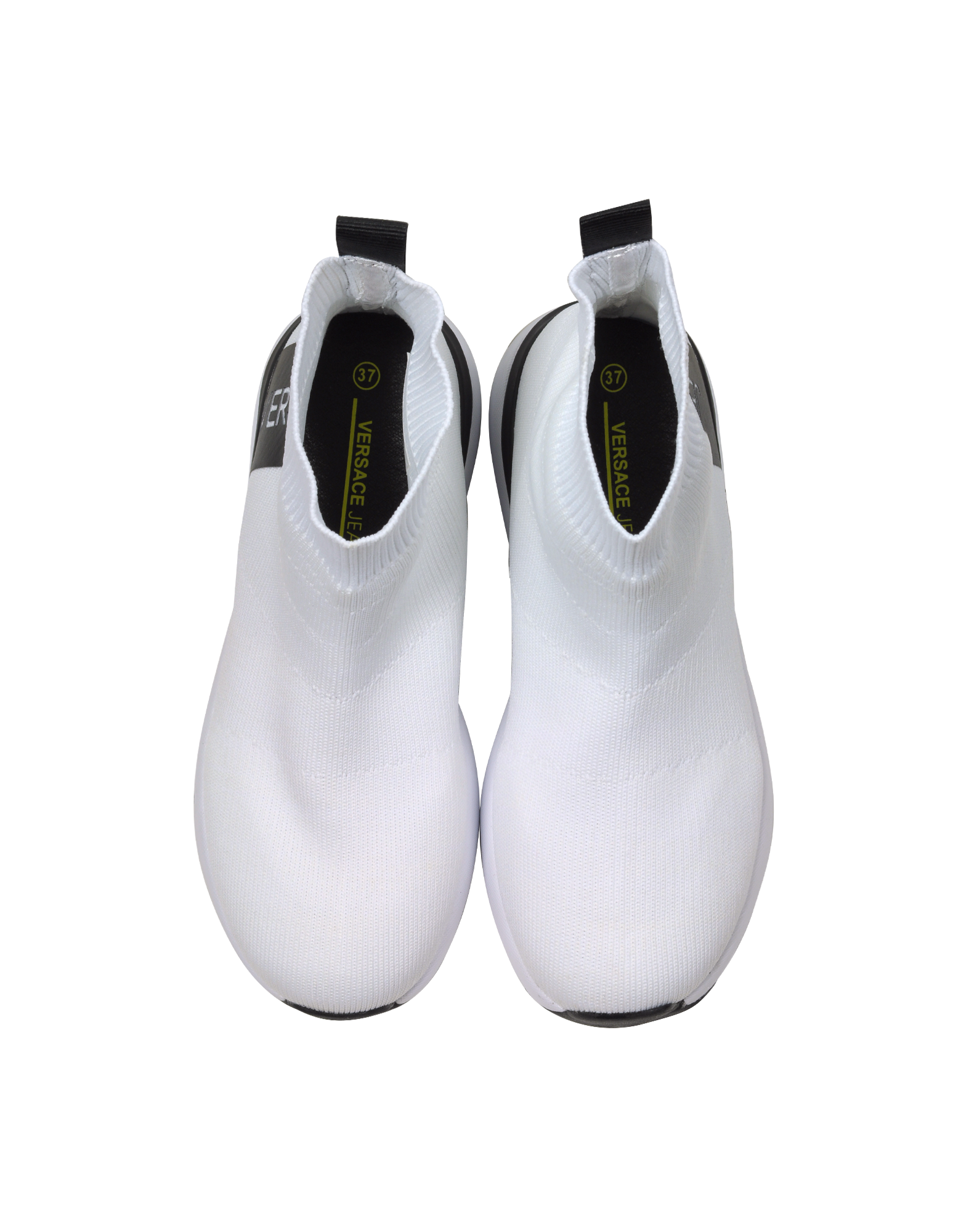 White Flyknit High Super Sock Sneakers展示图