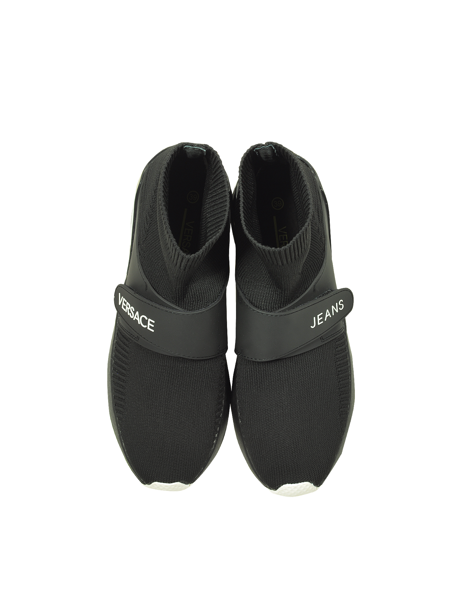 Black Flyknit High Running Sock Sneakers展示图