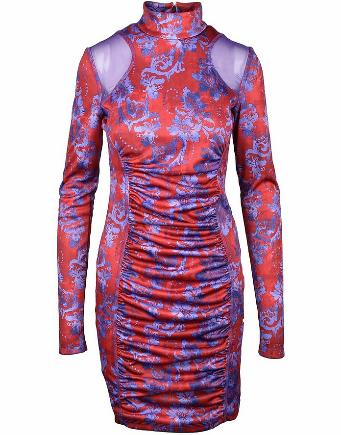 Versace Jeans Couture Women's Red / Purple Dress 44 IT at FORZIERI