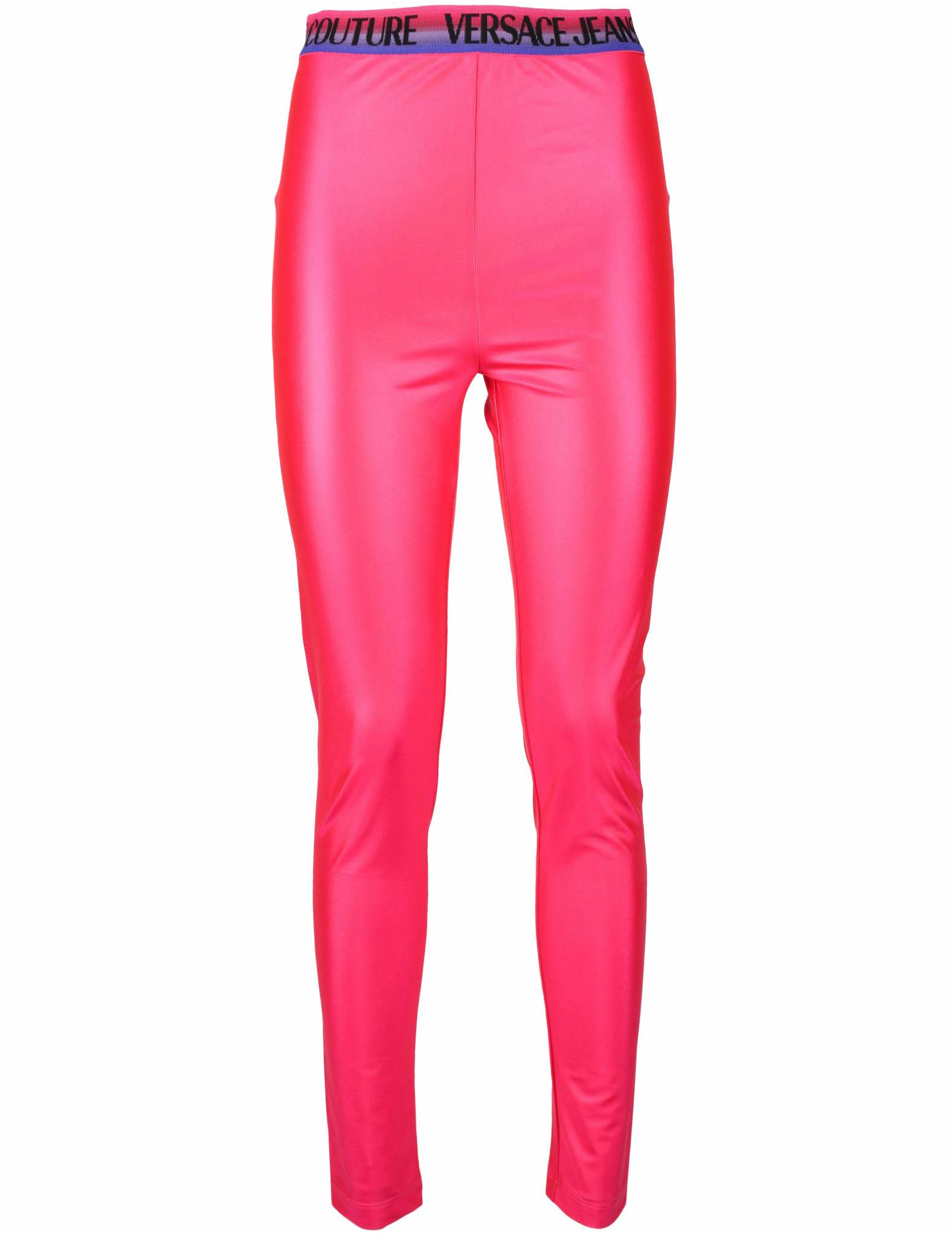 Versace Jeans Couture Women's Fuchsia Leggings 40 IT at FORZIERI