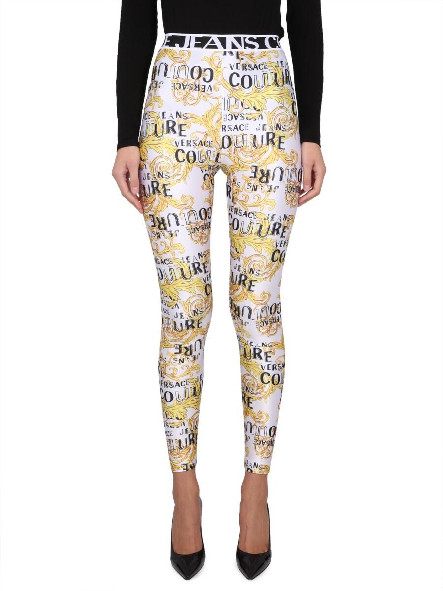 Versace Jeans Couture Leggings With Print 40 IT at FORZIERI Canada