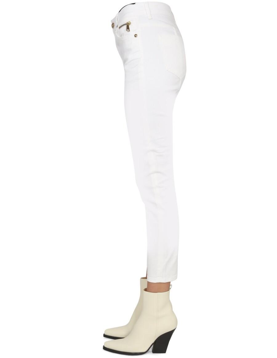 Versace Jeans Couture: White Watercolor Couture Leggings