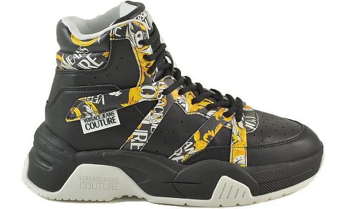Men's Black / Gold Sneakers - Versace Jeans Couture