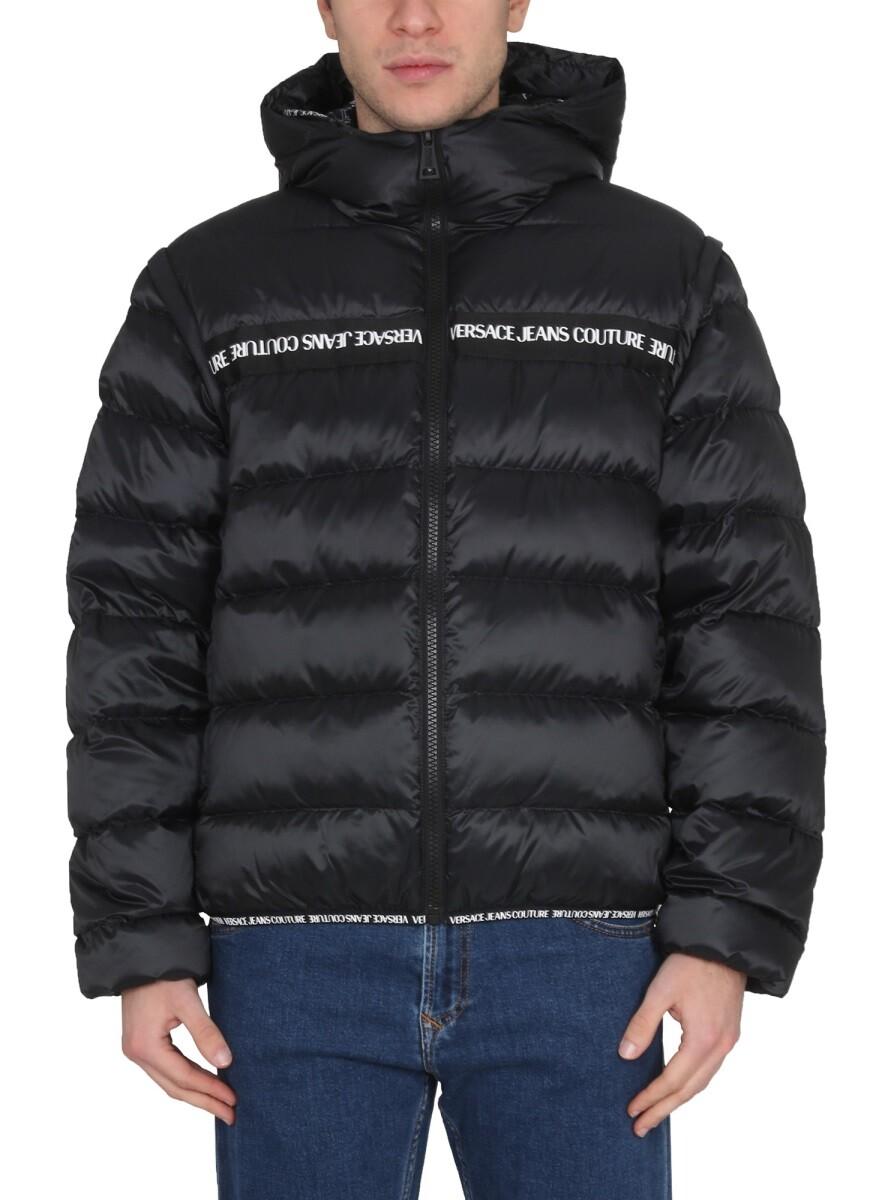 Versace Jeans Couture Men's Down jacket w/Logo band 50 IT at FORZIERI