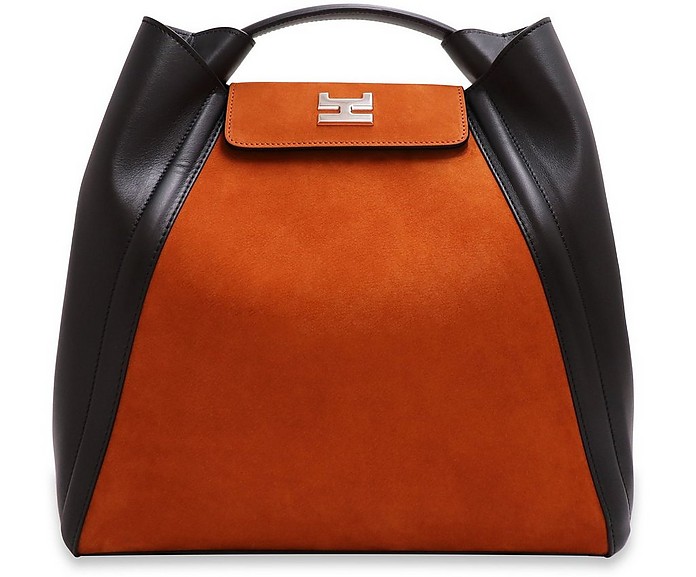 Fanie Nubuck Leather Backpack/Tote - Hemcael